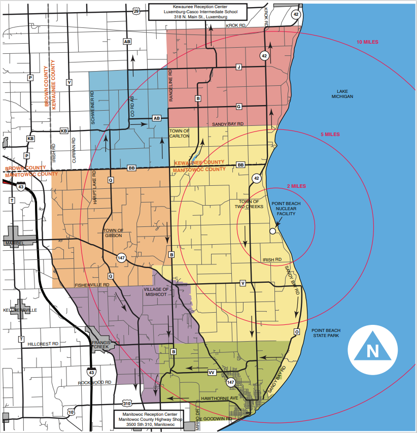 Emergency planning maps