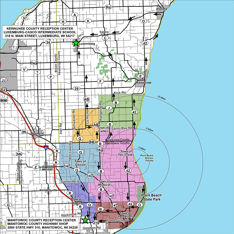 Emergency planning maps